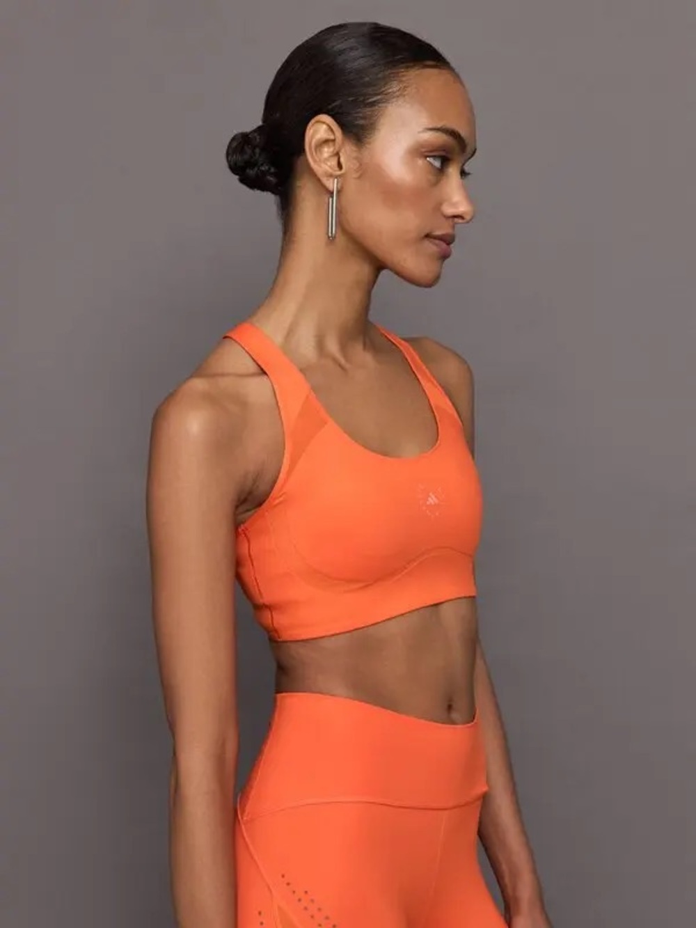 NWT adidas by Stella McCartney Barricade Sports Bra Coral Orange Size 32